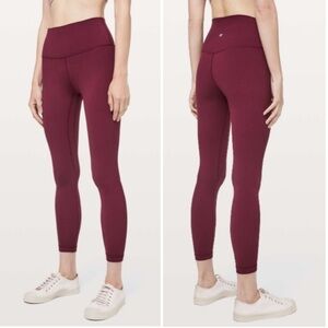 Lululemon Align Pant II *25" Deep Ruby Size 4 W5BEJS